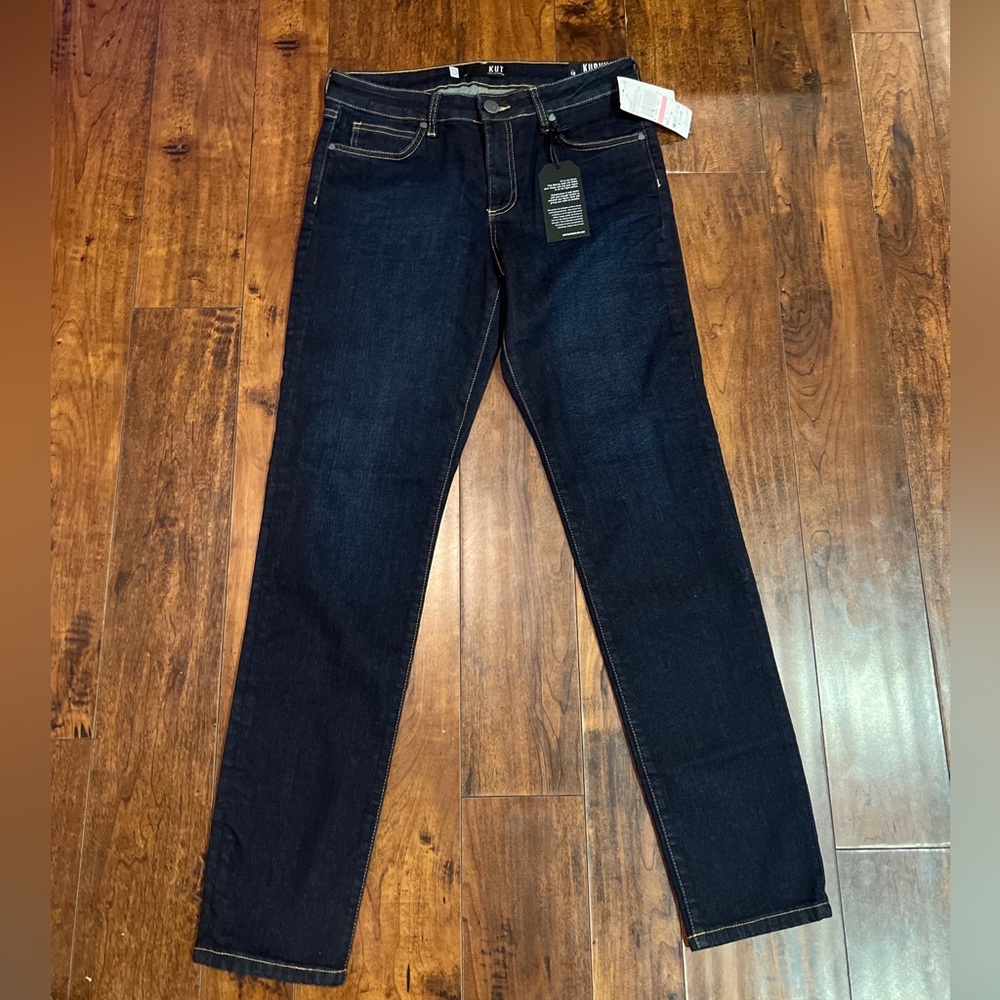 Kut from the Kloth Diana Skinny Kurvy Dark Denim Jeans Sz 10 NWT